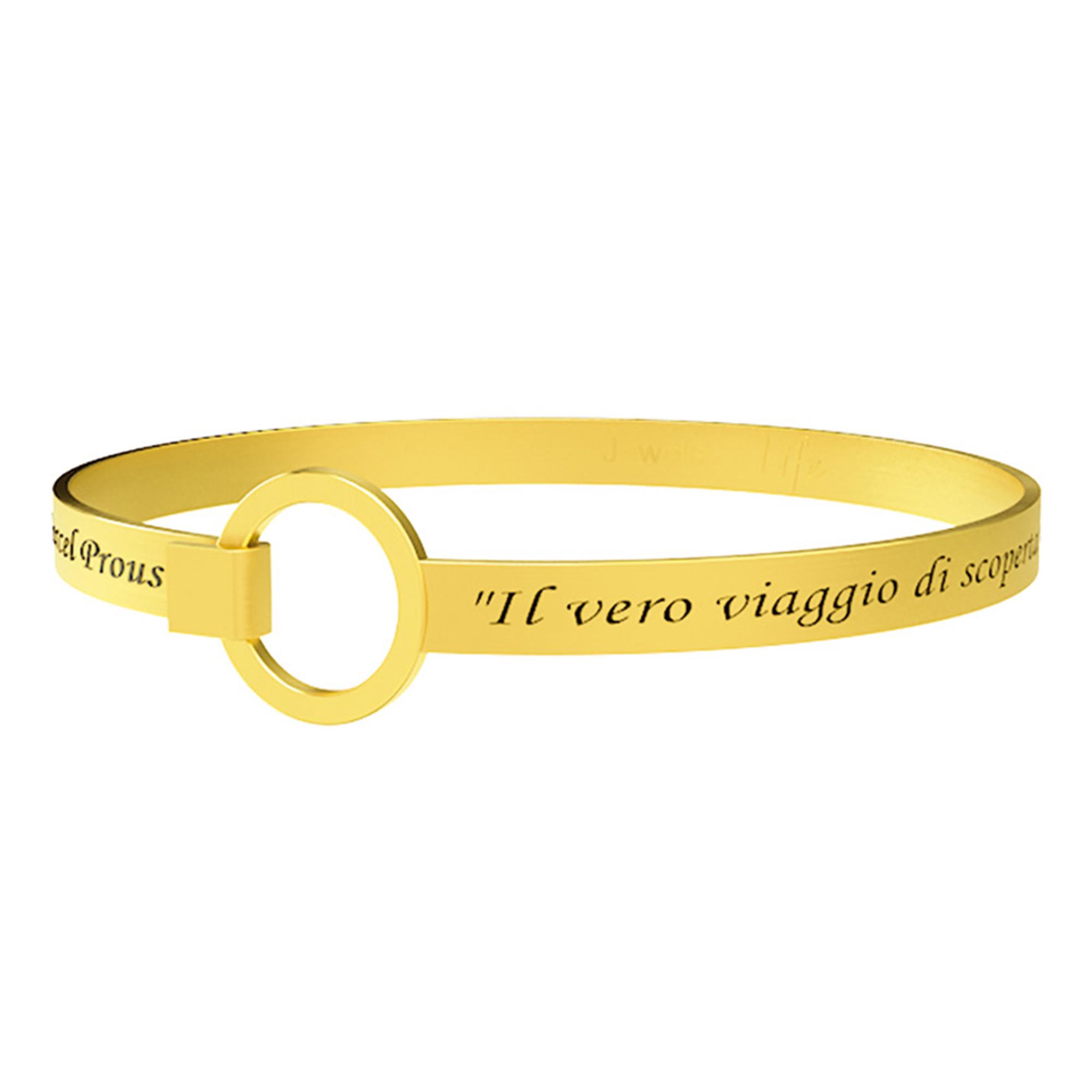 Bracciale Philosophy Il Vero Viaggio Di Scoperta Marcel Proust Acciaio Oro Donna 231717 - KIDULT