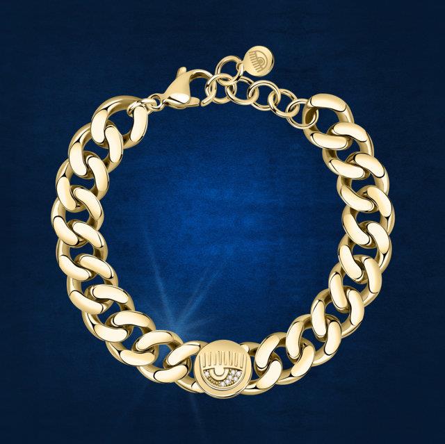 CHAIN BRAC YG+EYE LGGO 16.5+3CM - CHIARA FERRAGNI