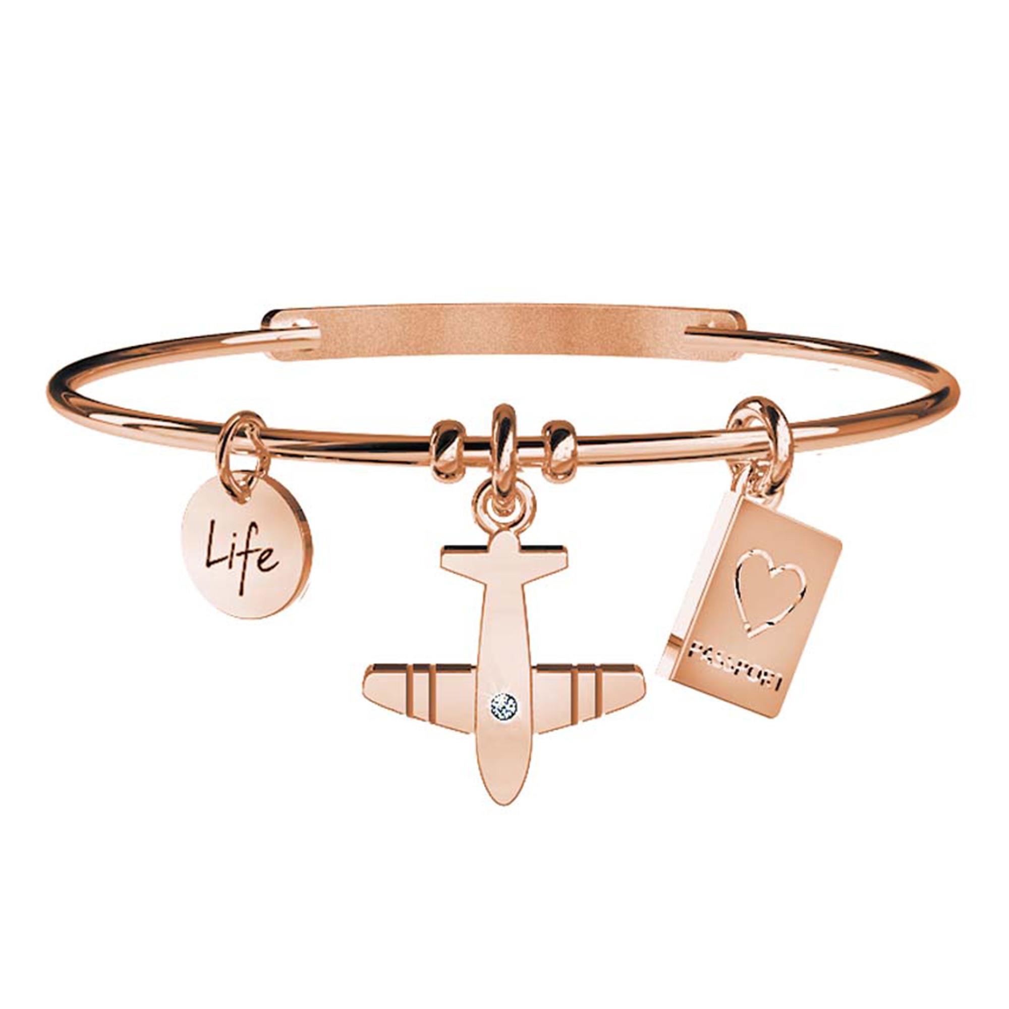 Bracciale Free Time AEREO Acciaio Oro Rosa Donna 731030 - KIDULT