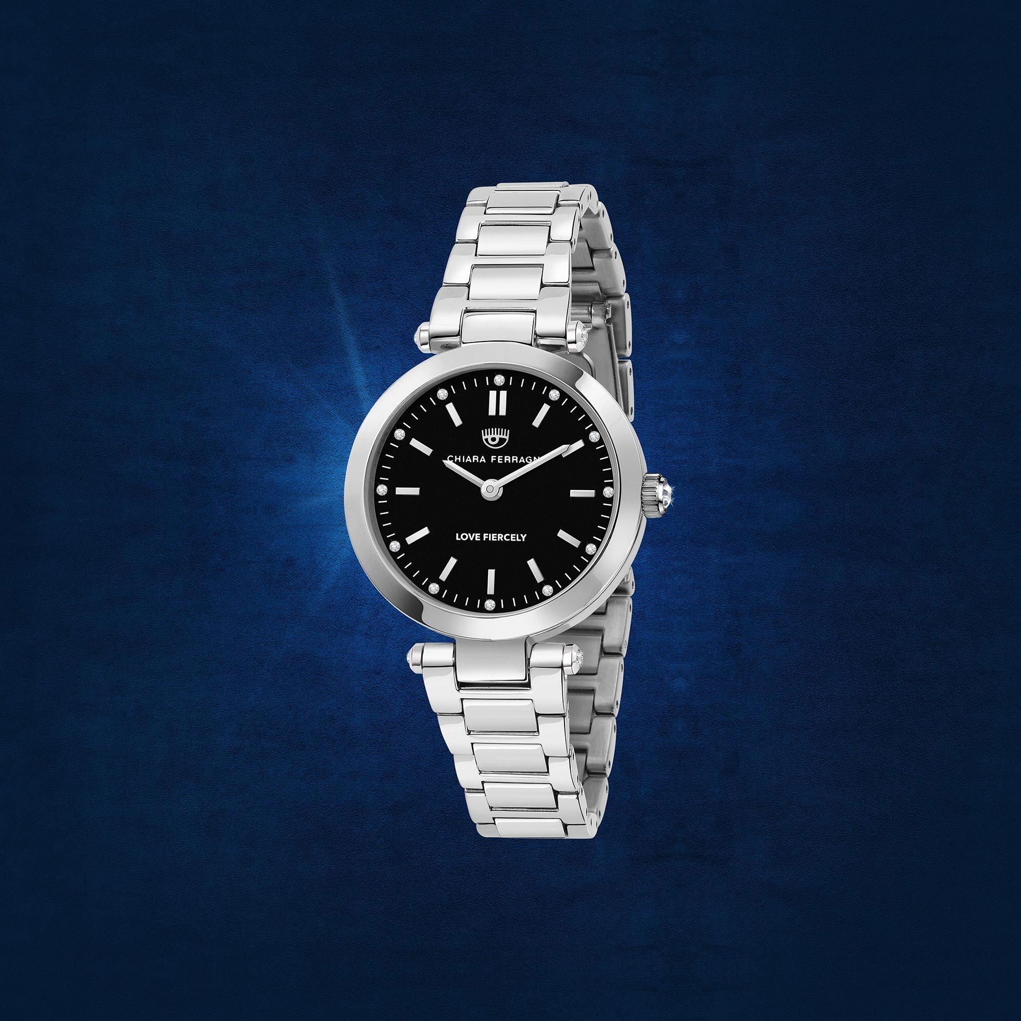 LADY LIKE 34MM 2H BLACK DIAL BR SS - CHIARA FERRAGNI