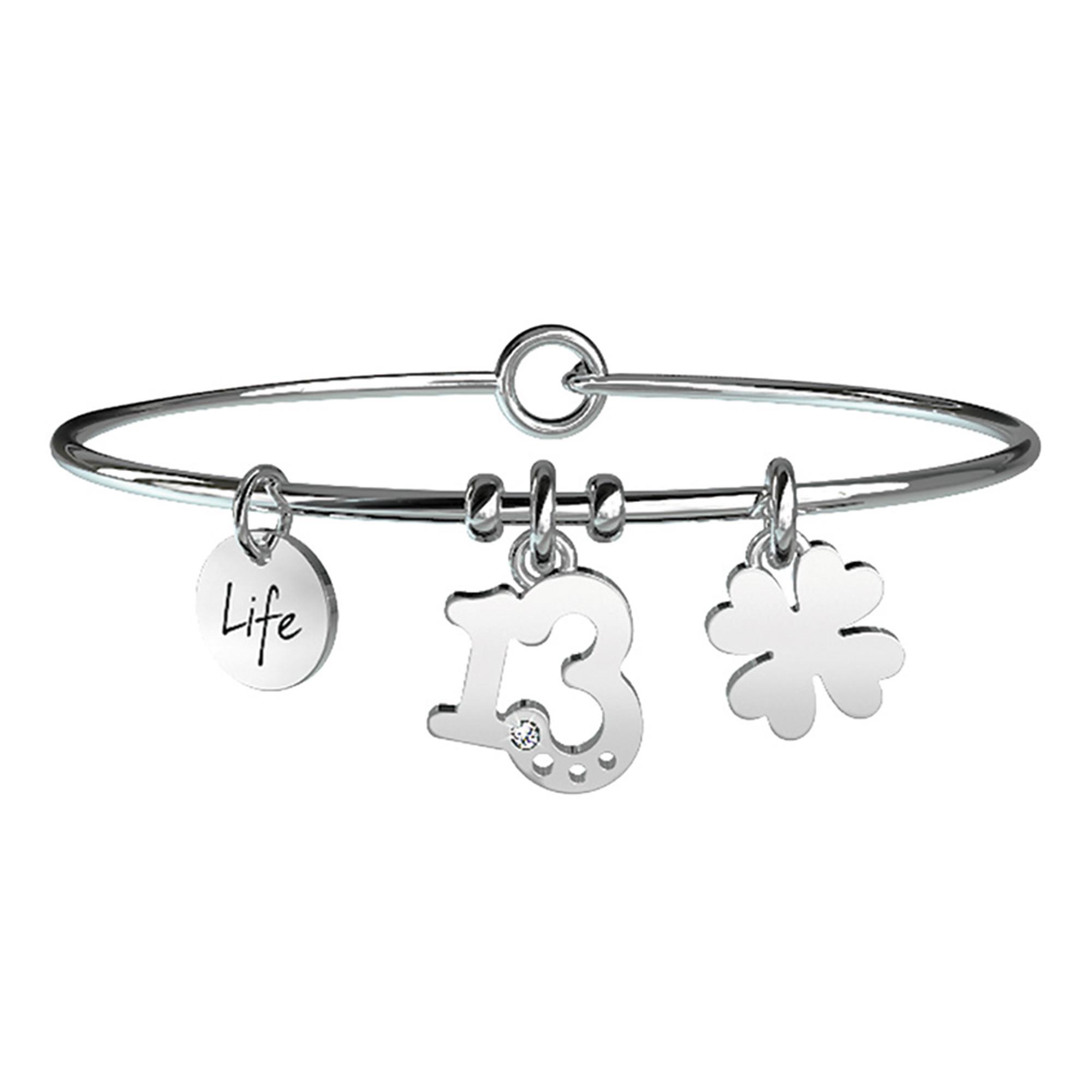 Bracciale Numero 13 Ricchezza Symbols Acciaio Donna 231626 - KIDULT