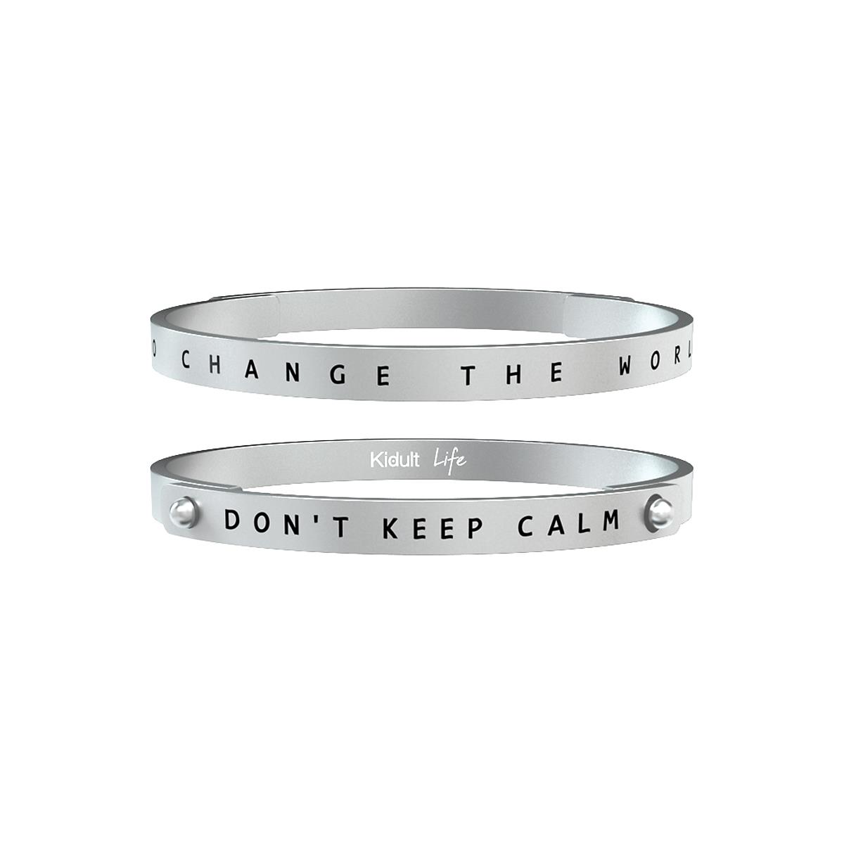 Bracciale Philosophy Uomo Don&rsquo;t Keep Calm&hellip; Acciaio 731170 - KIDULT